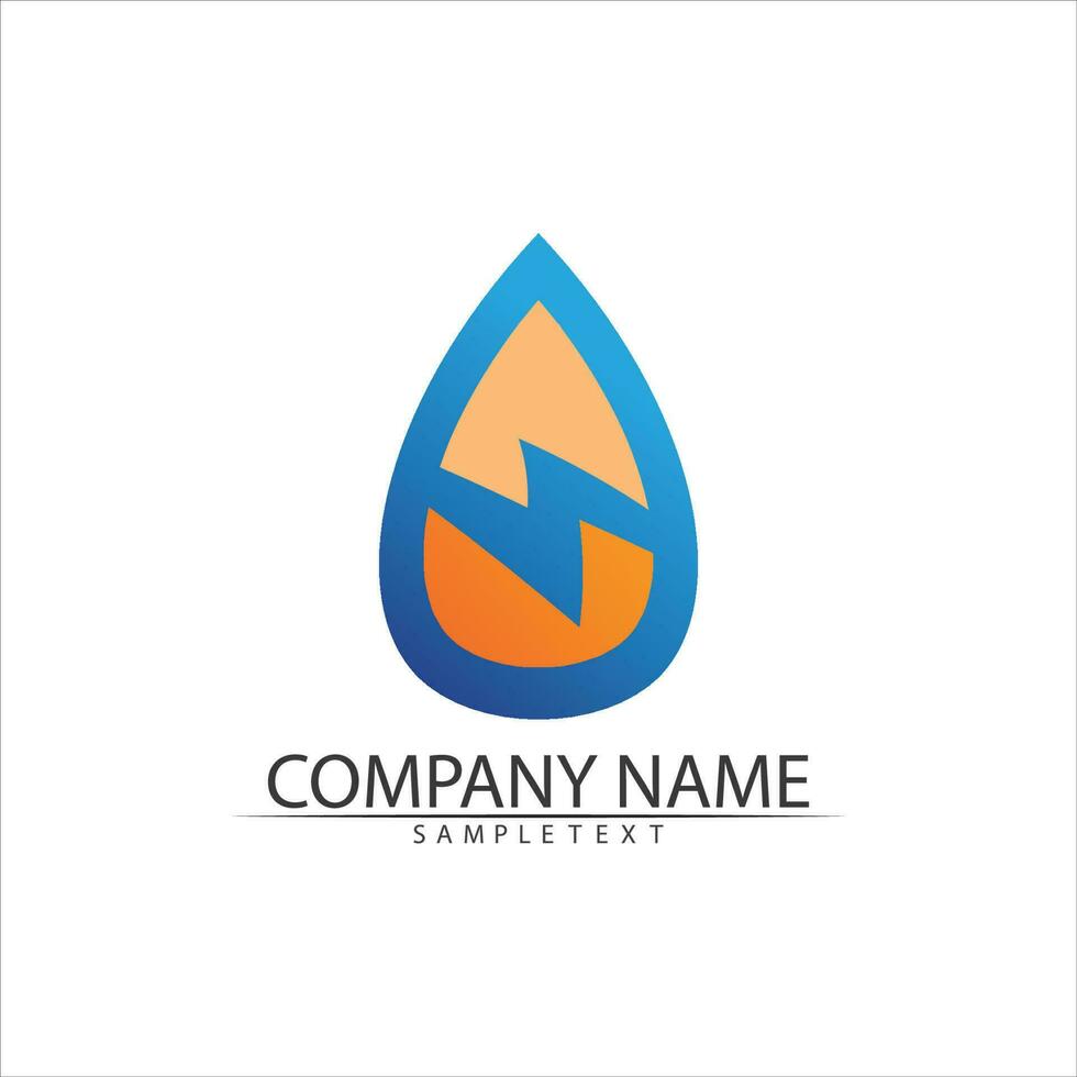 Water drop Logo Template vector