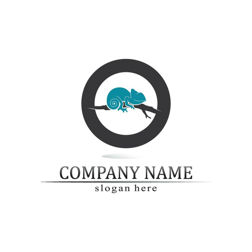 animal vector lizard salamander gecko crocodile and reptiles design logo