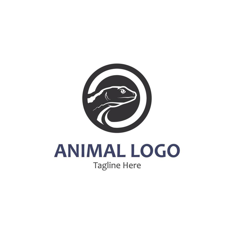animal vector lizard salamander gecko crocodile and reptiles design logo