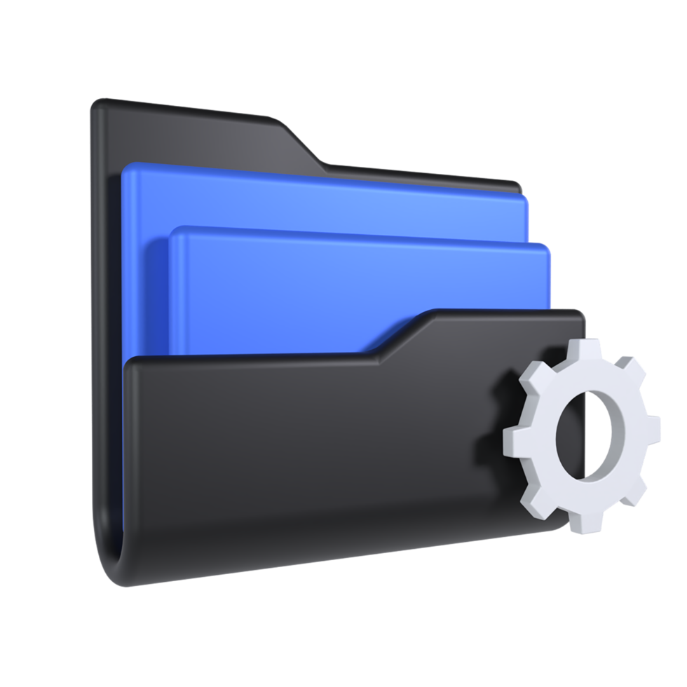 Folder Setting 3D Icon png