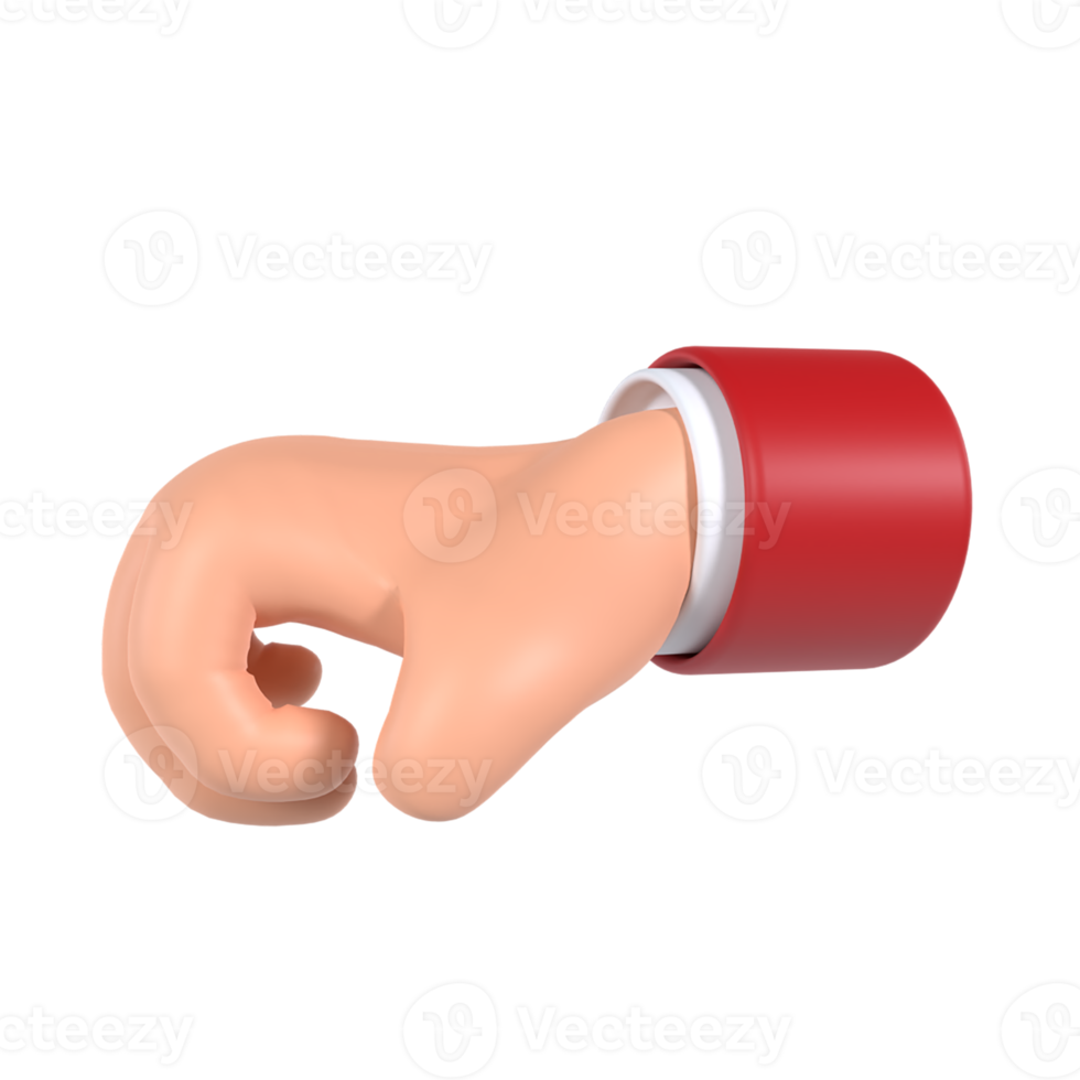 Give Hand Gesture 3D Icon png