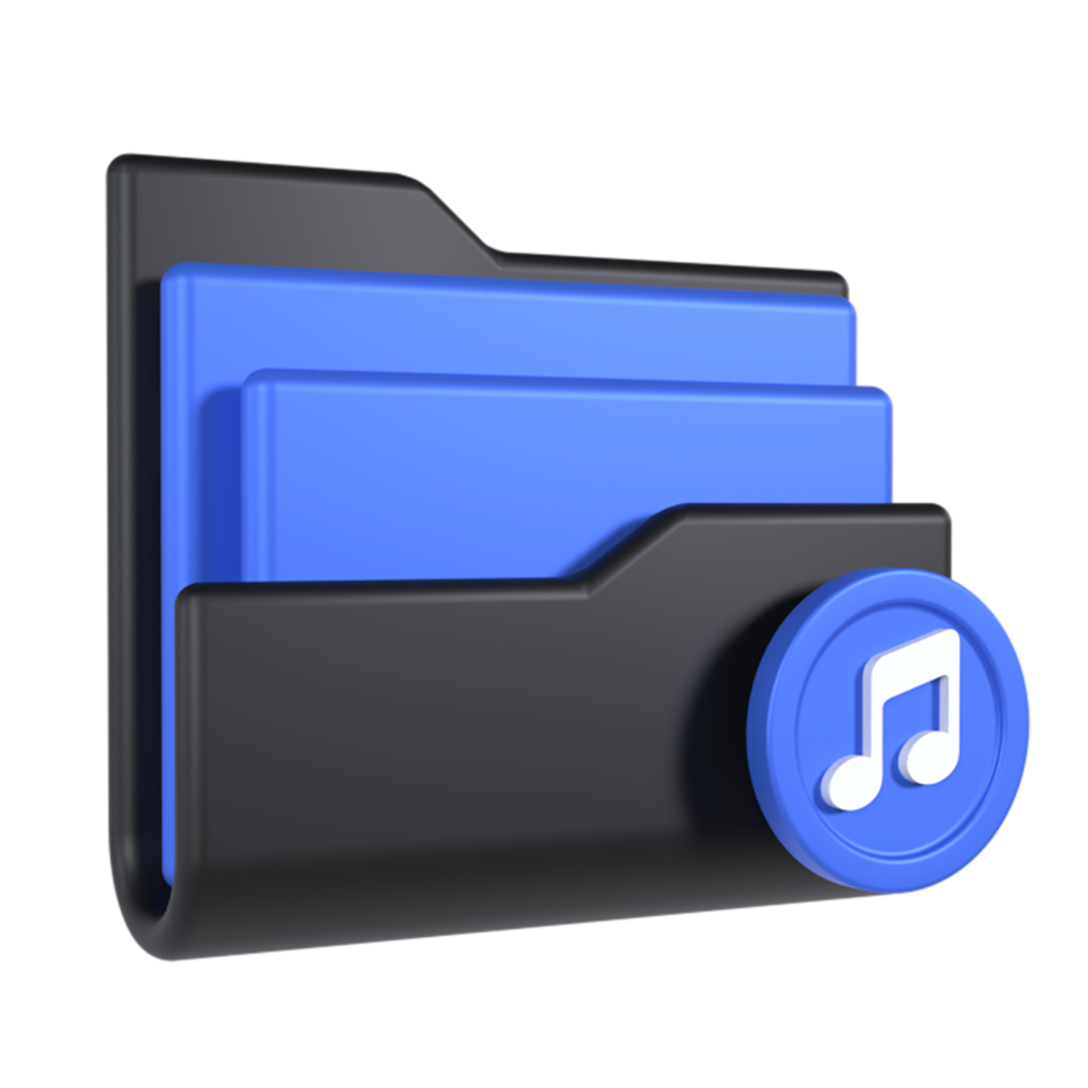 Music Folder 3D Icon png
