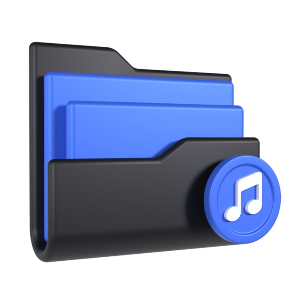 Music Folder 3D Icon png