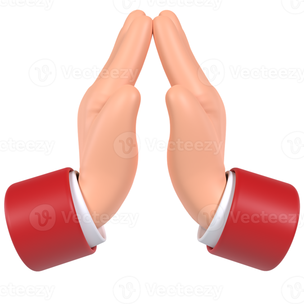 Sorry Hand Gesture 3D Icon png