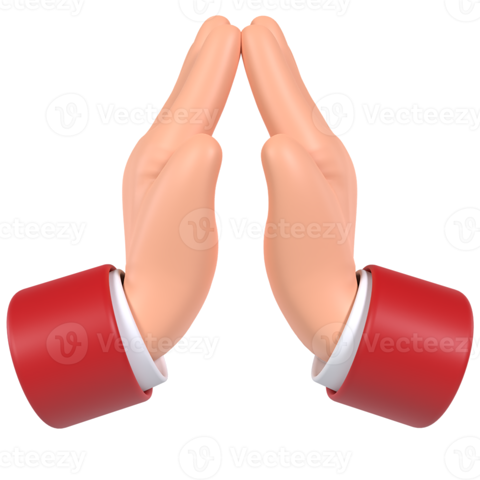 Sorry hand- gebaar 3d icoon png