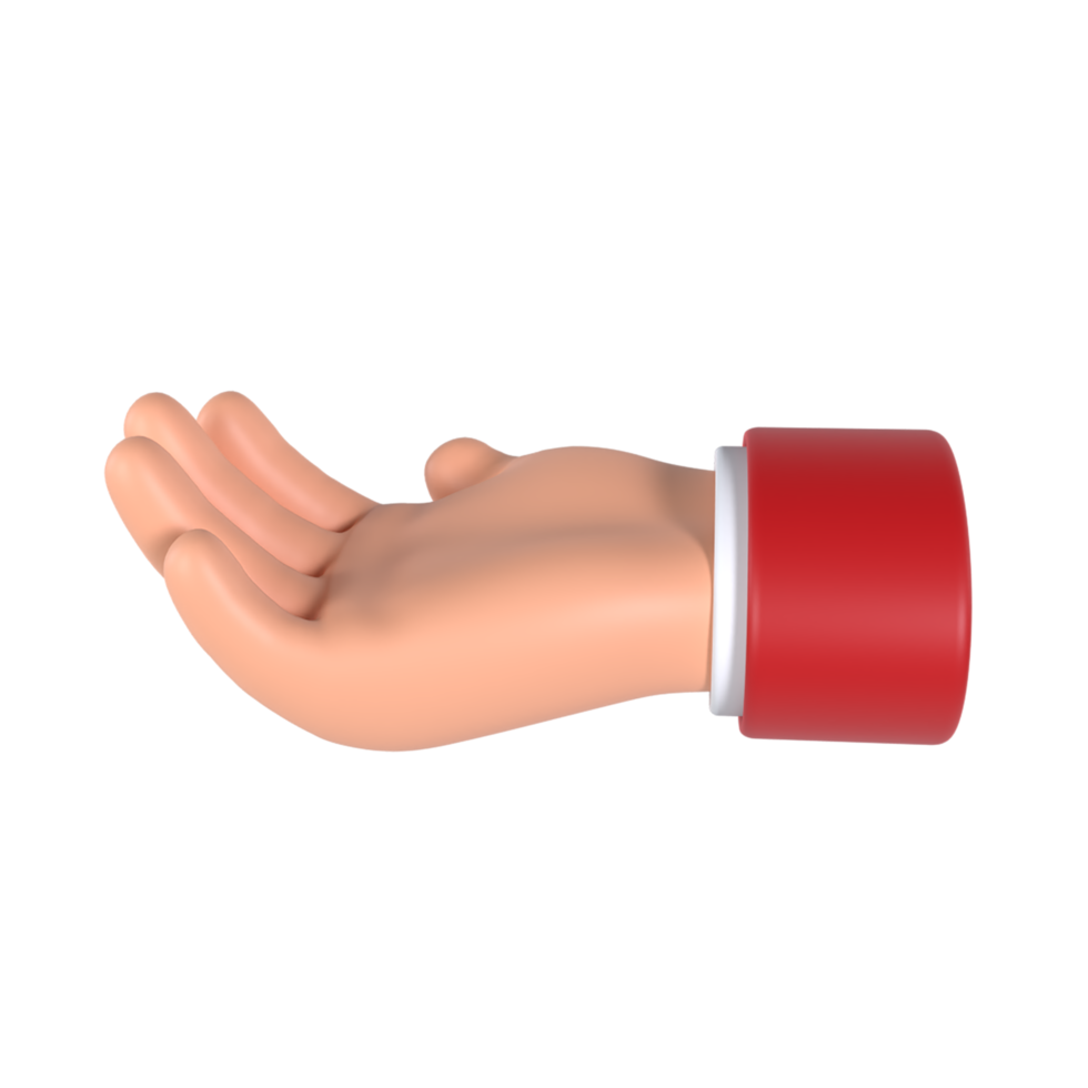 Accept Hand Gesture 3D Icon png