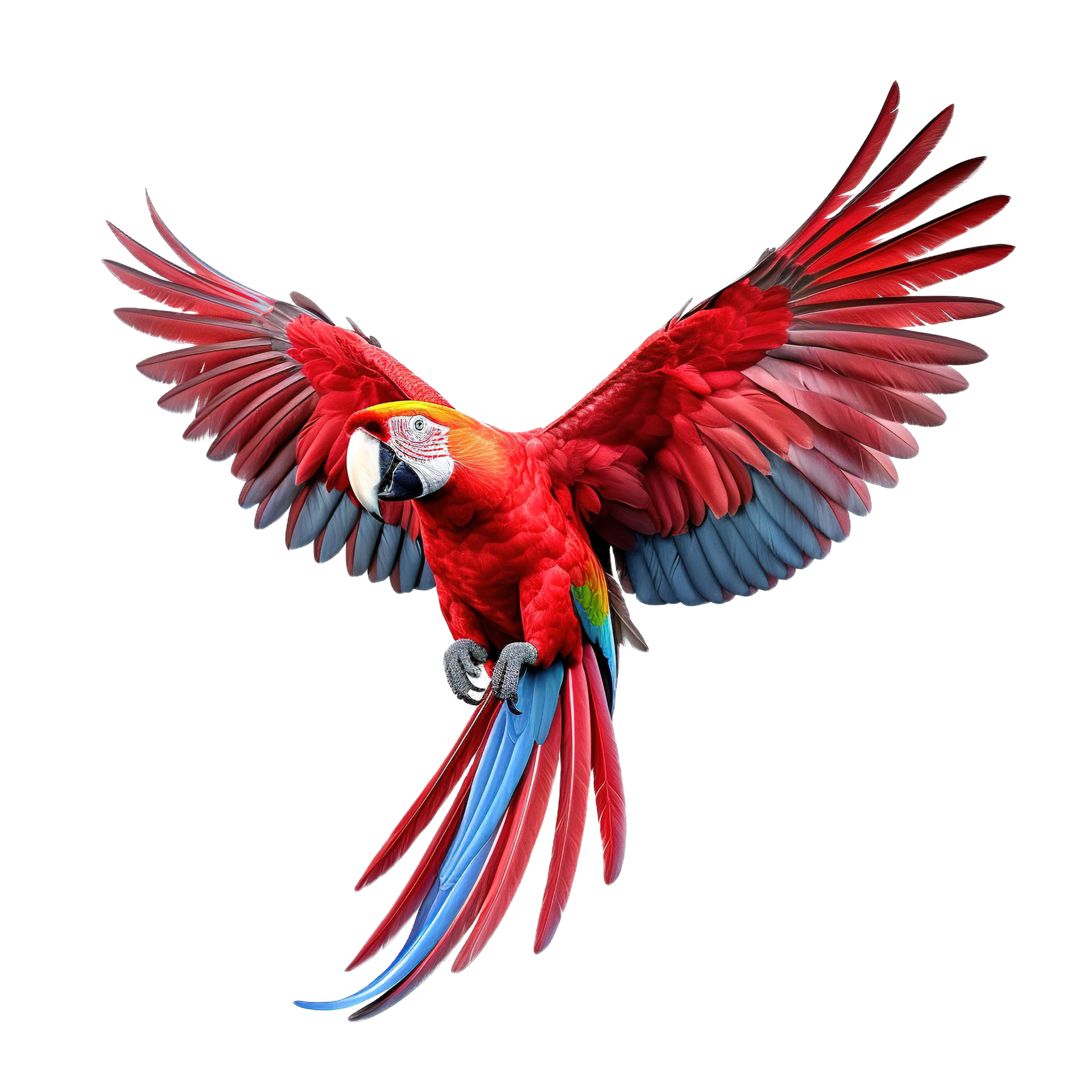 Scarlet Macaw Parrot Flying 24724946 Png