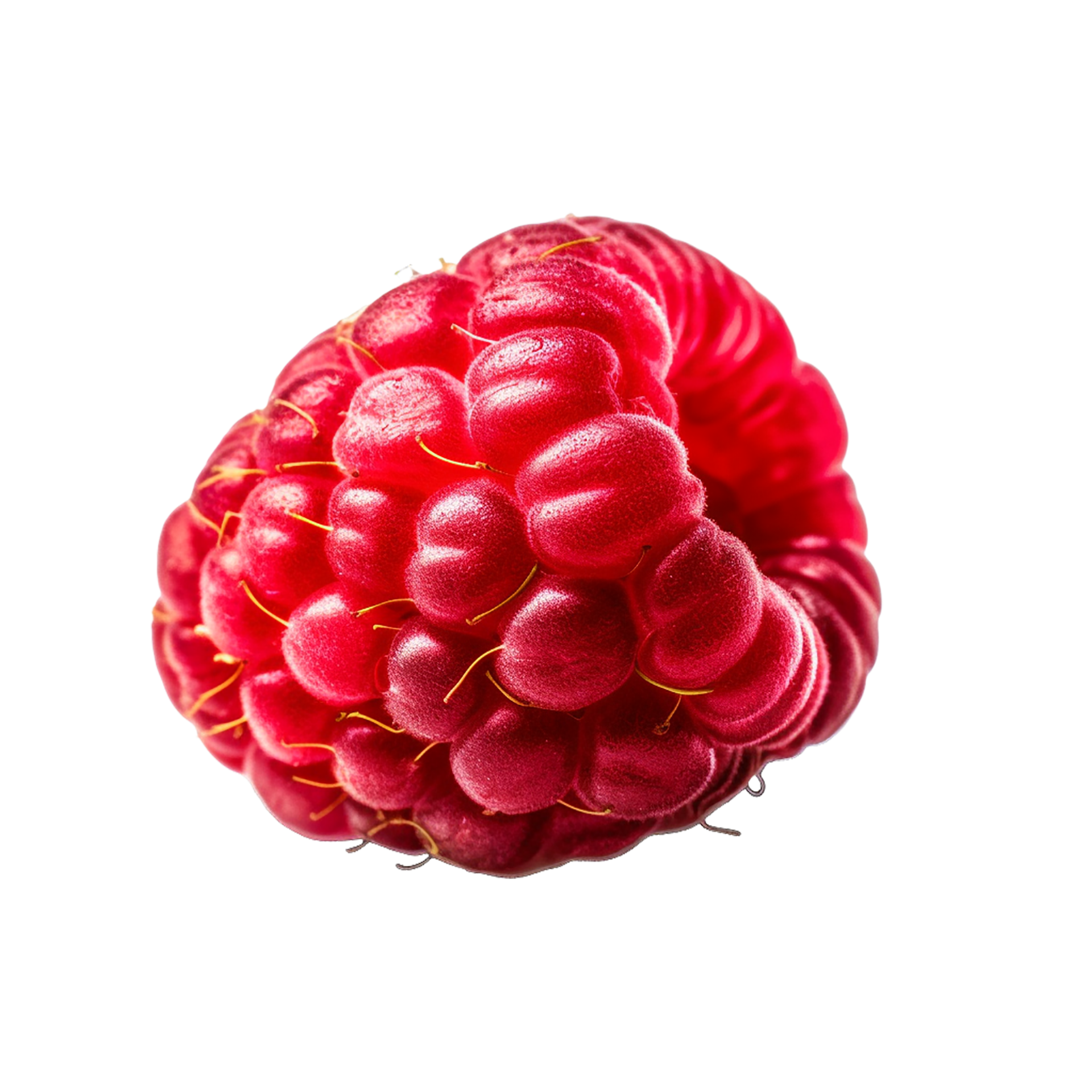 Raspberry PNG, Red raspberry on a transparent background AI generated ...