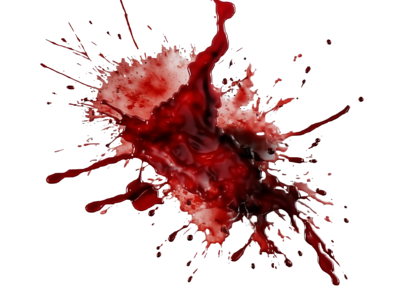 Blut png, Blut transparent Hintergrund ai generiert png