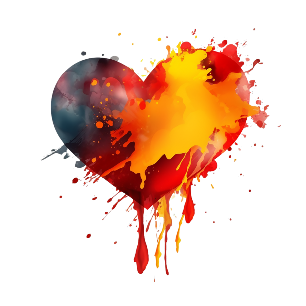 Heart , Heart bold color transparent background 24725088 PNG