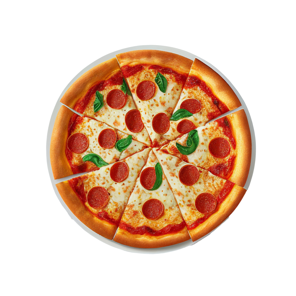 Pizza, Pizza png, Pizza con trasparente sfondo ai generato png