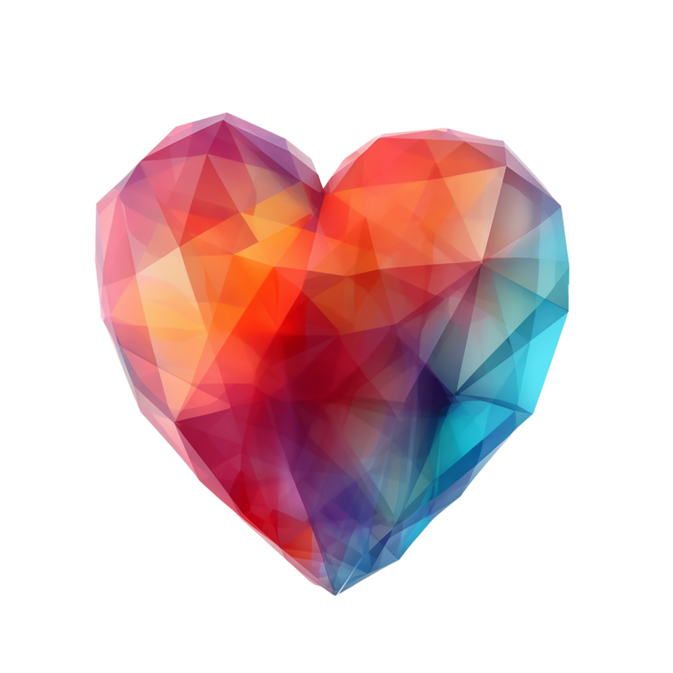 3D Heart , 3D Heart bold color png