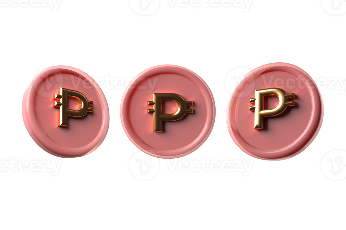 3d render coin currency RUBLE transparent , plastic, cute, transparent png
