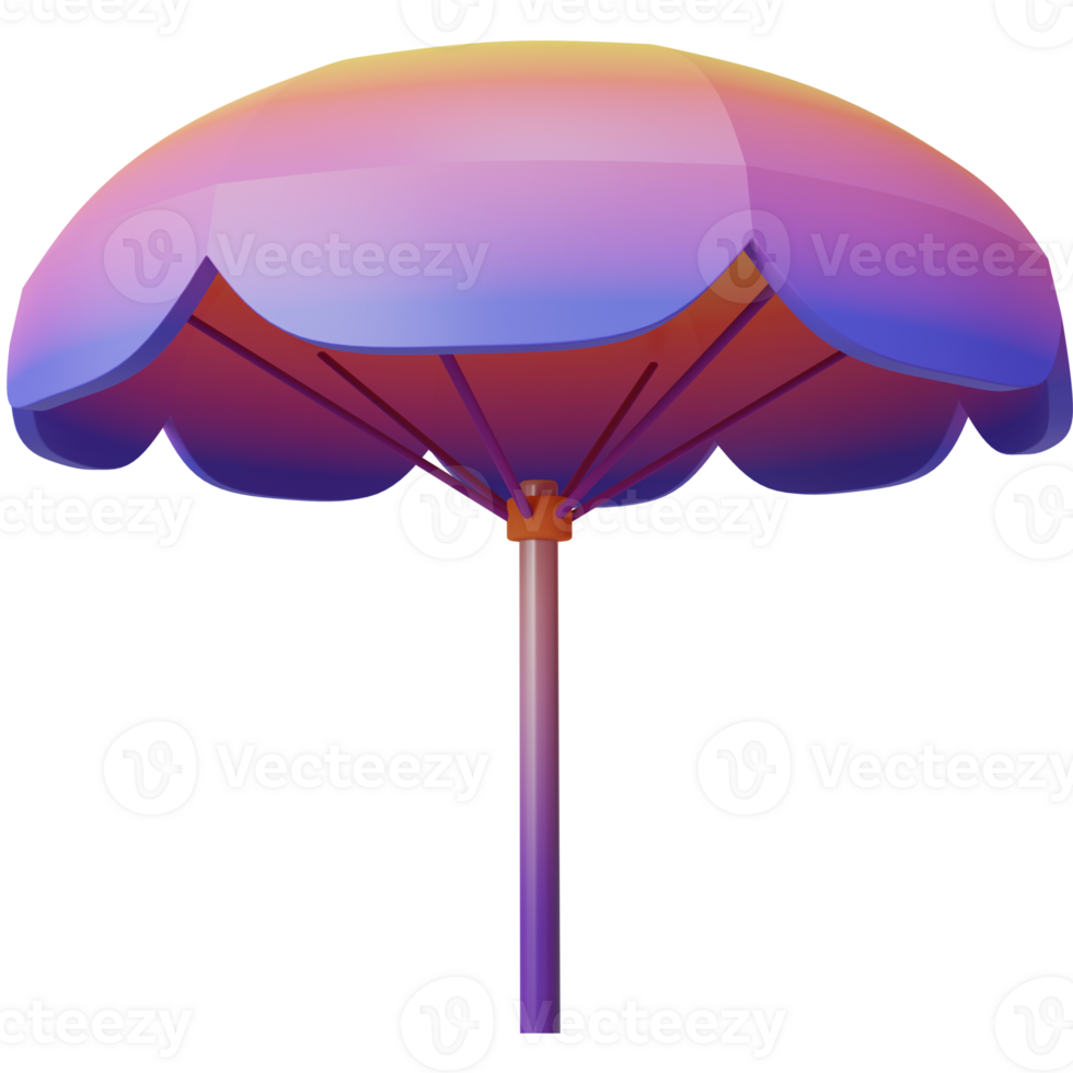 3d Oceano sombrilla png