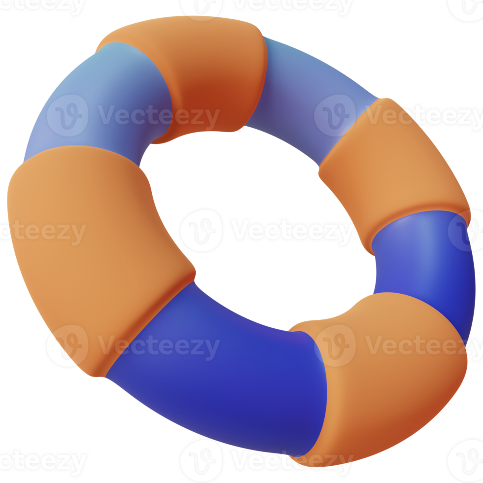 3d colorful lifebuoy png