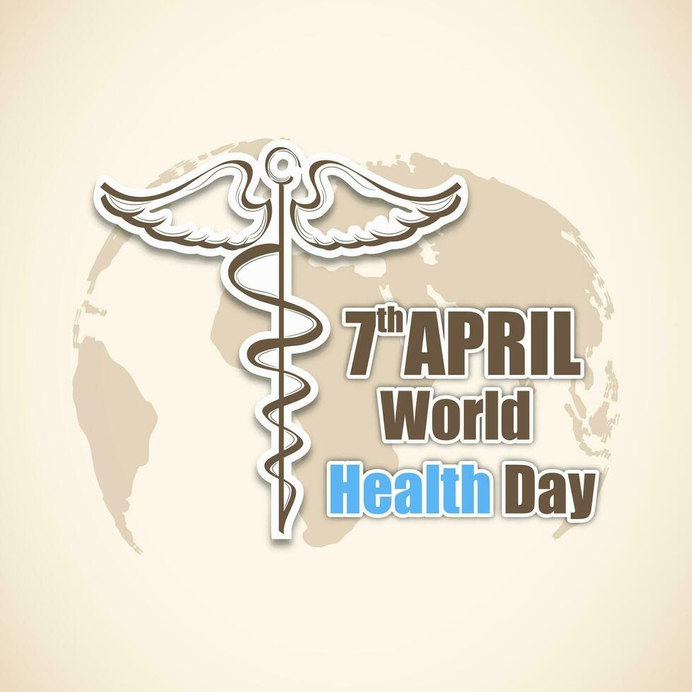 World health day concept vector