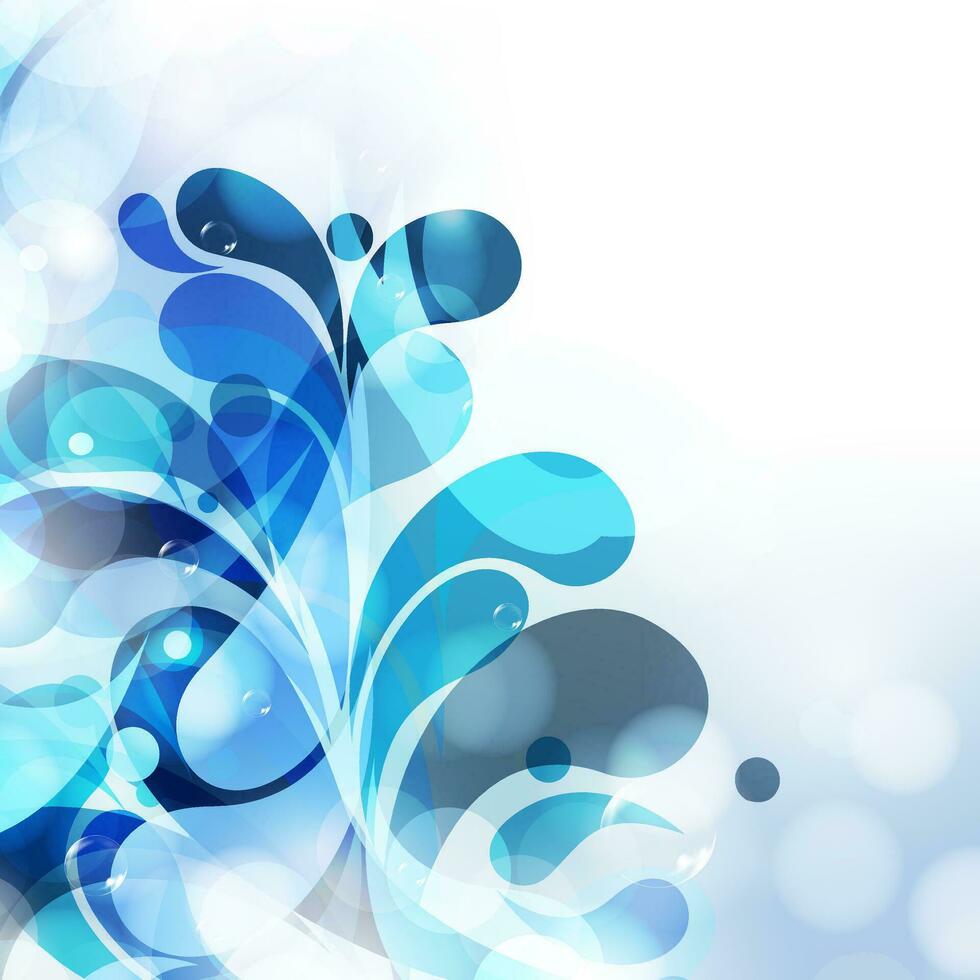 Abstract background with blue abstract pattern can be use as flyer, banner or poster. Save water concept. vector