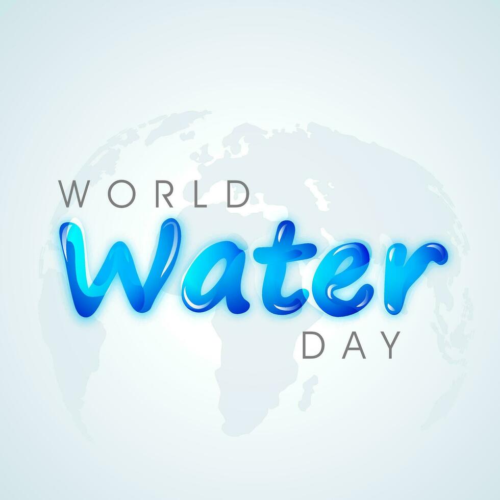 Abstract background with blue abstract pattern can be use as flyer, banner or poster. Save water concept. vector
