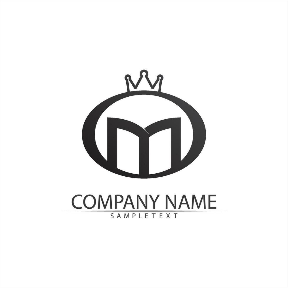 M Letter Logo Template vector