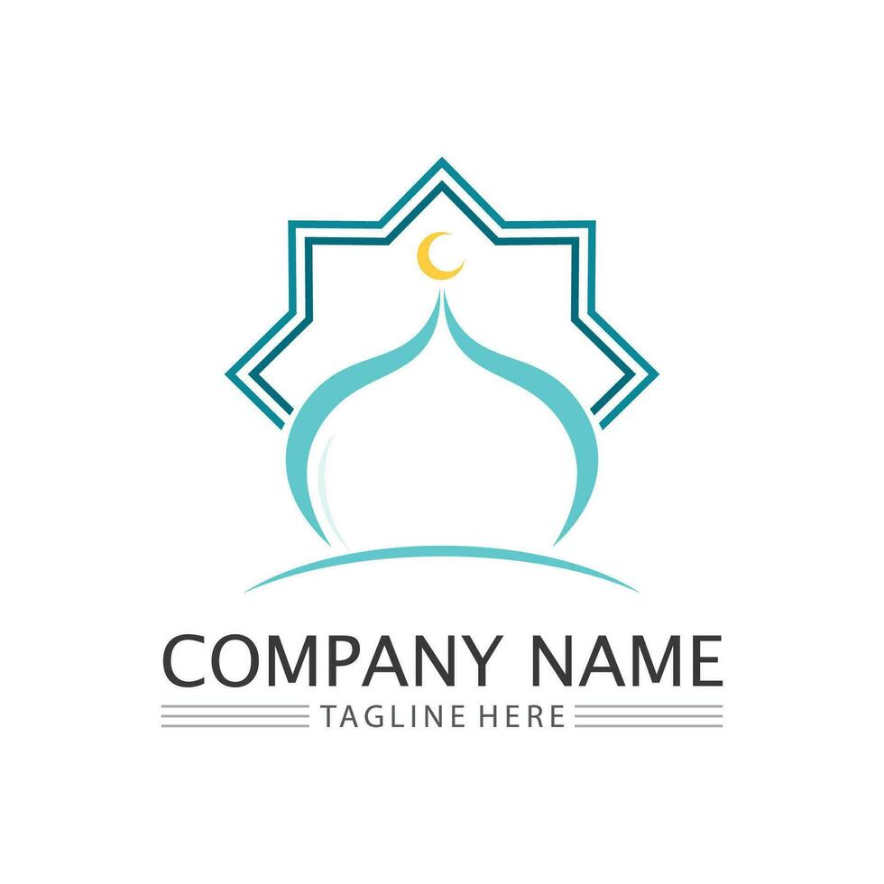 islámico icono y ramadhan logo diseño vector gráfico firmar