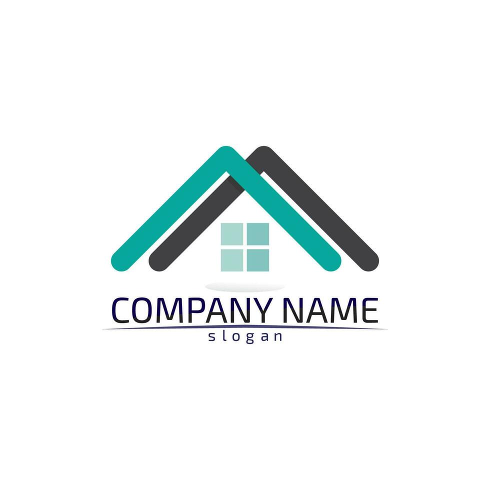 Real estate and home buildings logo icons template vector