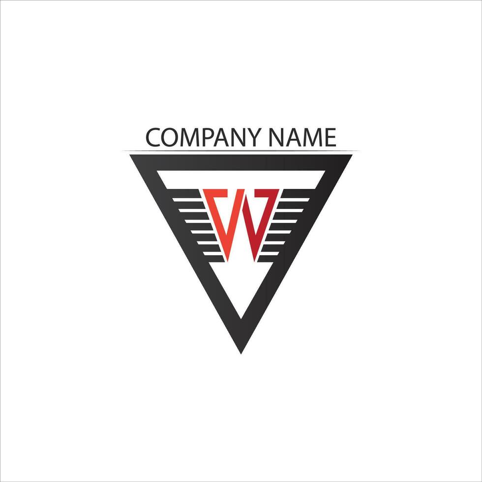 W Letter Logo Template vector