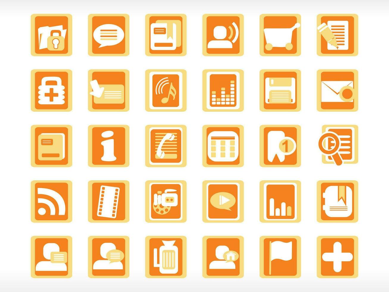 Web mail icons set for websites, web applications. email applications or server Icons. vector