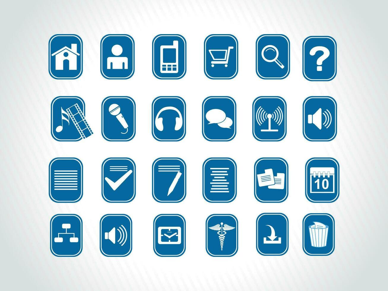 Web mail icons set for websites, web applications. email applications or server Icons. vector