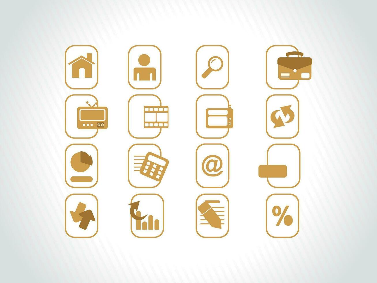 web correo íconos conjunto para sitios web, web aplicaciones correo electrónico aplicaciones o servidor iconos vector