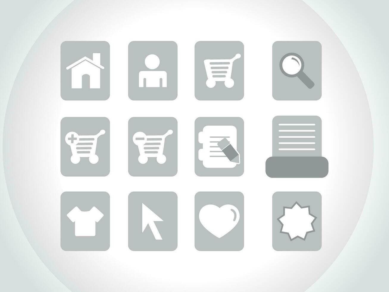 web mail icons set for websites, web applications. email applications or server Icons. vector