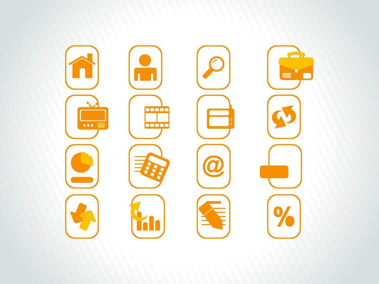 web mail icons set for websites, web applications. email applications or server Icons. vector