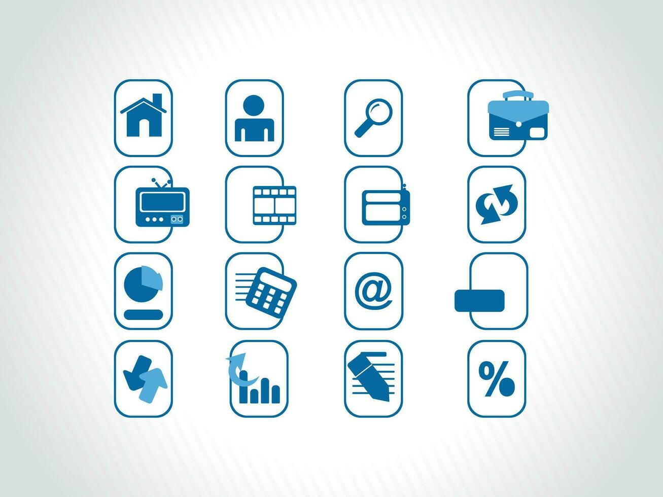 web mail icons set for websites, web applications. email applications or server Icons. vector