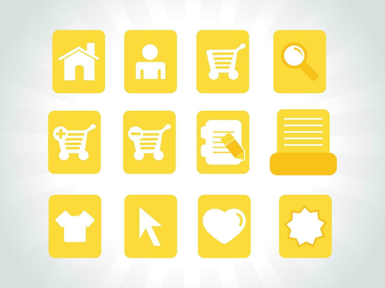 web mail icons set for websites, web applications. email applications or server Icons. vector
