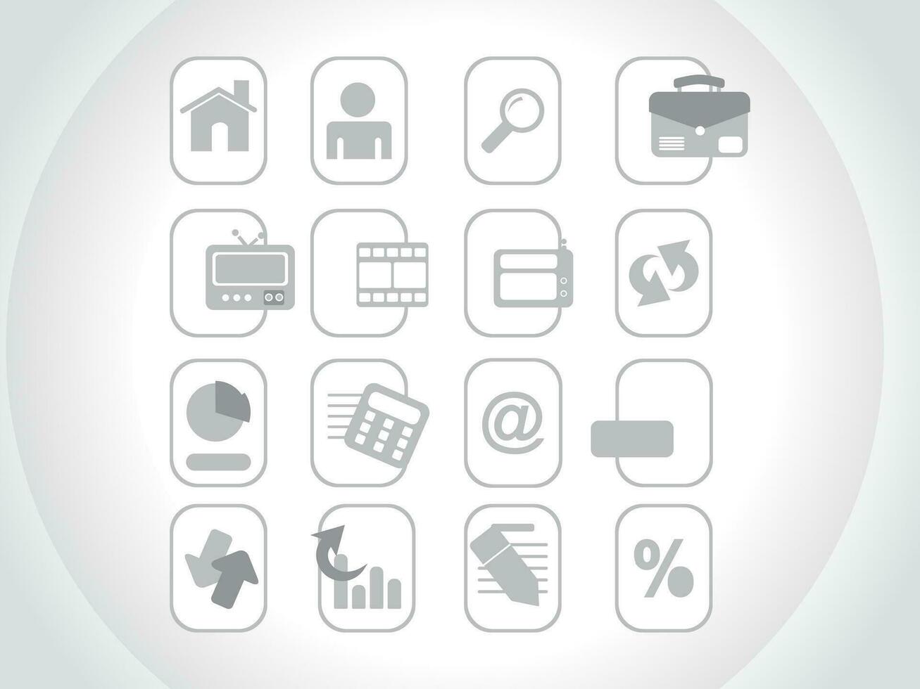 web mail icons set for websites, web applications. email applications or server Icons. vector