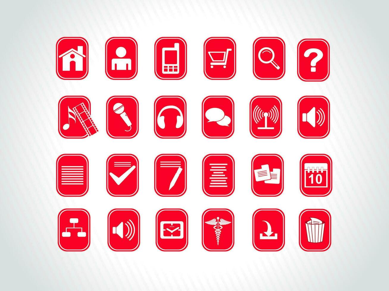 web mail icons set for websites, web applications. email applications or server Icons. vector