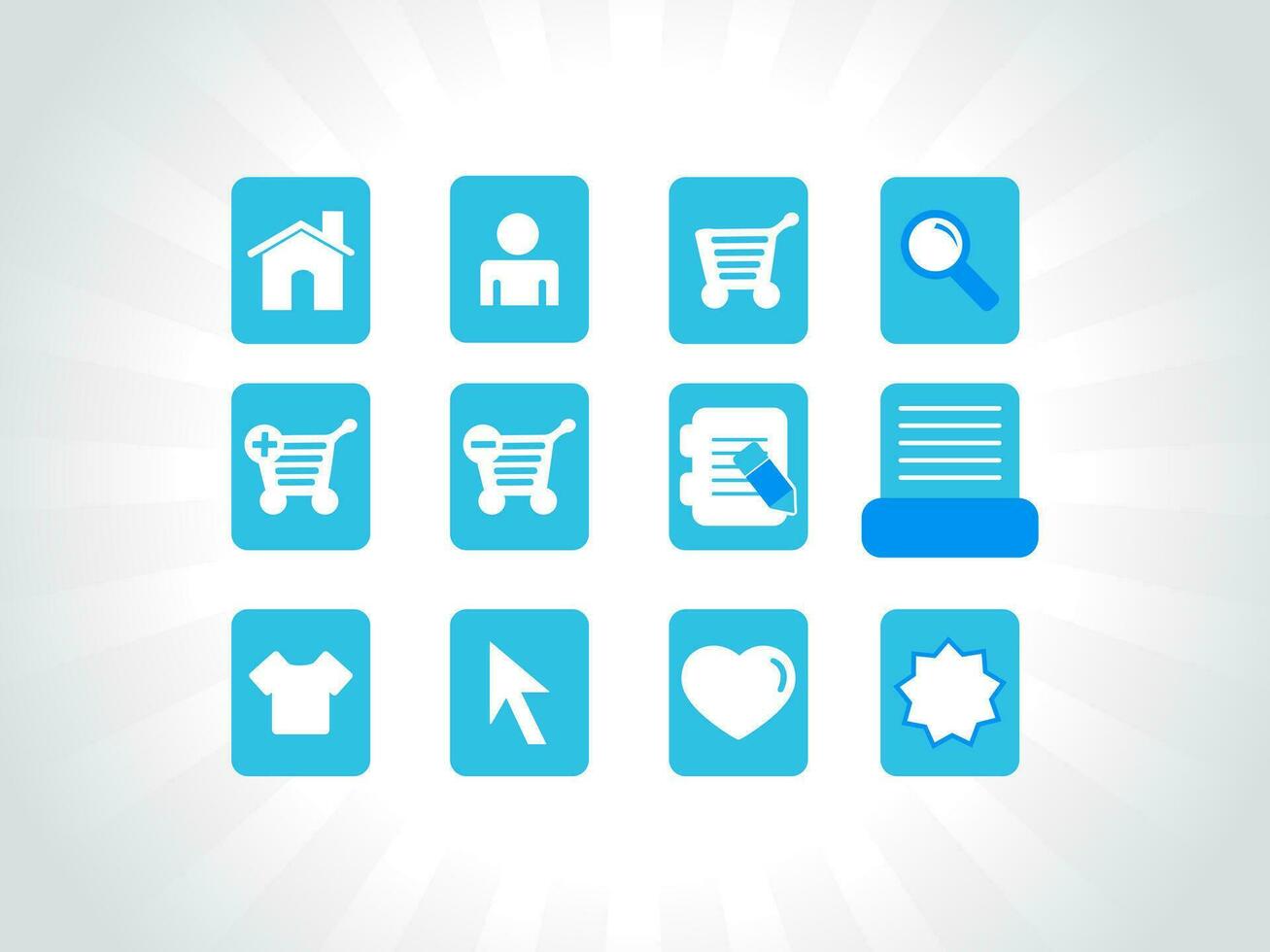 web mail icons set for websites, web applications. email applications or server Icons. vector