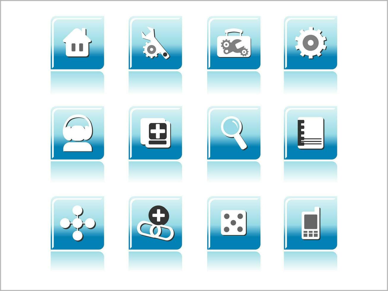 web mail icons set for websites, web applications. email applications or server Icons. vector