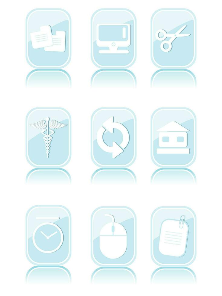 web correo íconos conjunto para sitios web, web aplicaciones correo electrónico aplicaciones o servidor iconos vector