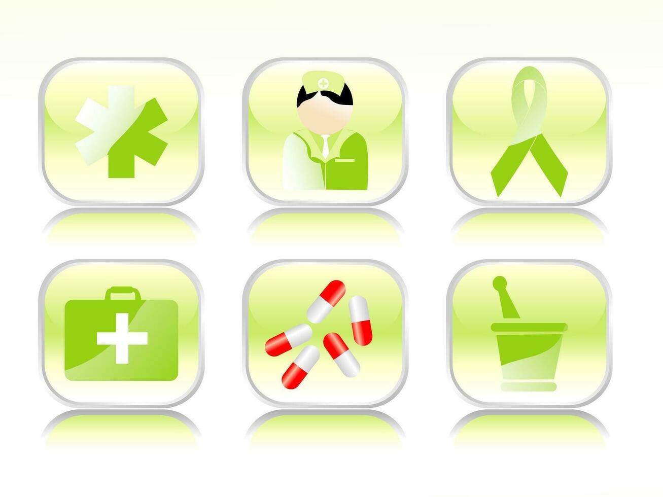 Medical icons set. vector
