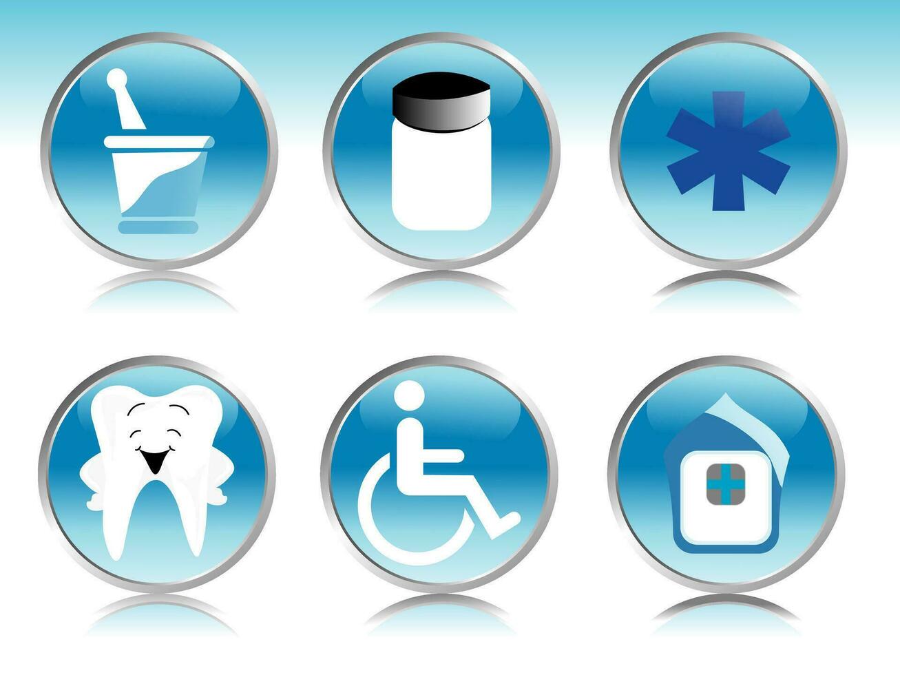 conjunto de iconos médicos vector