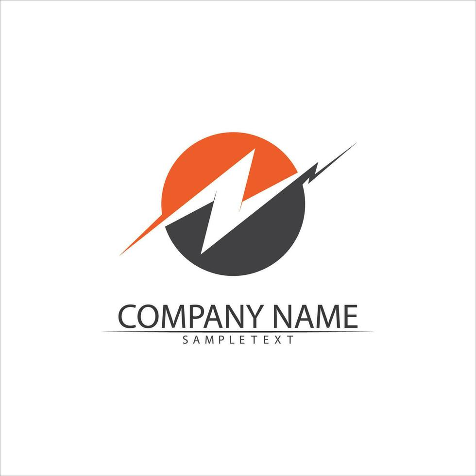 flash electric Vector lightning icon logo and symbols