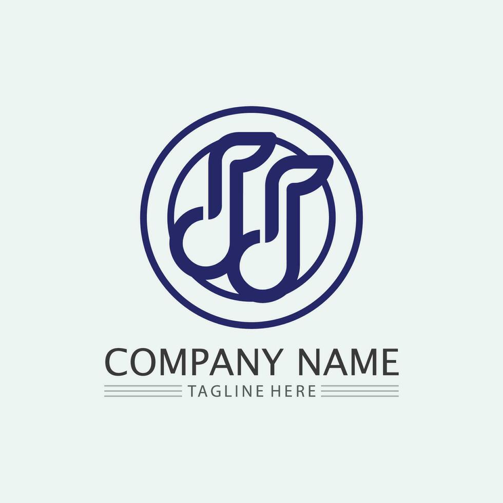 Note Icon Vector illustration design Sound waves, audio, equalizer, abstract, head set logo vector illustration design template