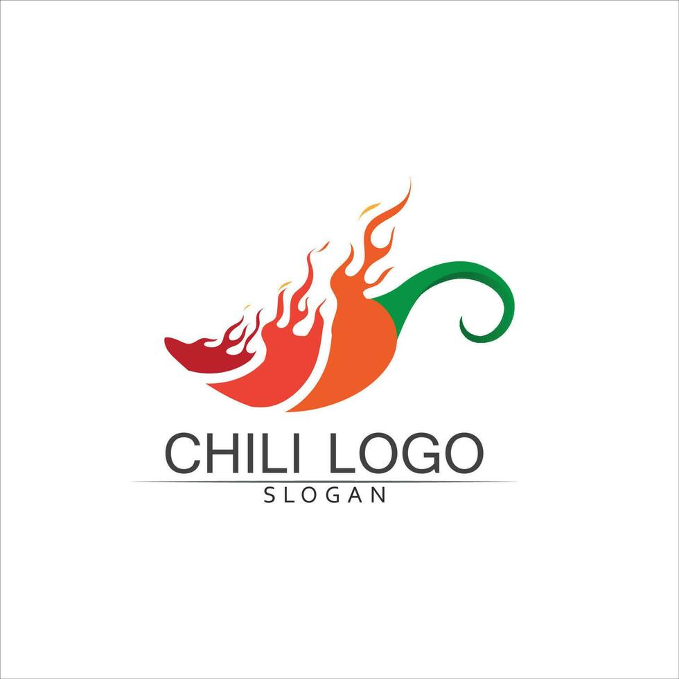 Red hot natural chili icon vector Illustration