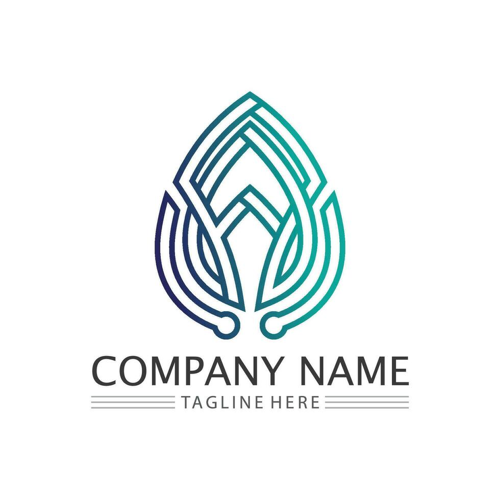 Eco Energy Vector Logo with leaf symbol. Green color with flash or thunder graphic. Nature and electricity renewable. This logo is suitable for technology, recycle, organic.
