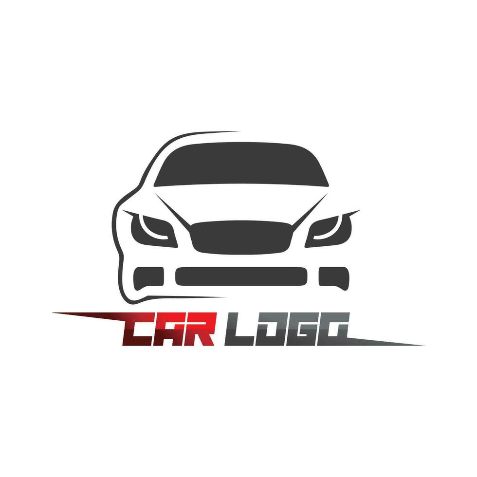 Diseño de logotipo de automóvil con concepto de silueta de icono de vehículo de automóvil deportivo.Plantilla de diseño de ilustración vectorial. vector