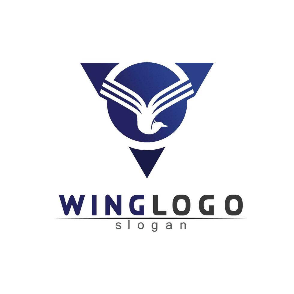 Falcon Wings Logo Template vector icon logo design app