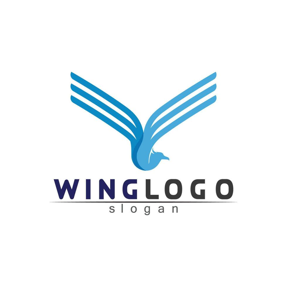 Falcon Wings Logo Template vector icon logo design app