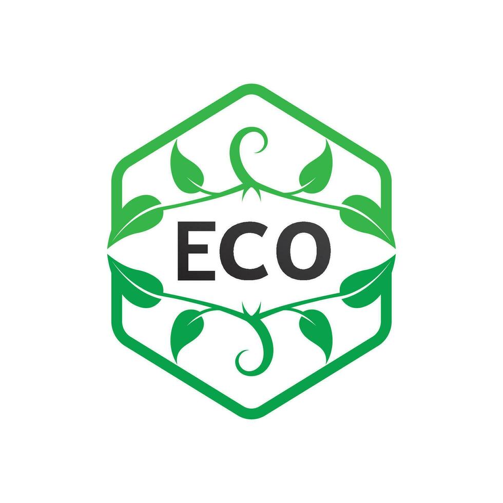 logotipo de vector de energía ecológica con símbolo de hoja. color verde con gráfico de flash o trueno. naturaleza y electricidad renovable. este logo es adecuado para tecnología, reciclaje, orgánico.