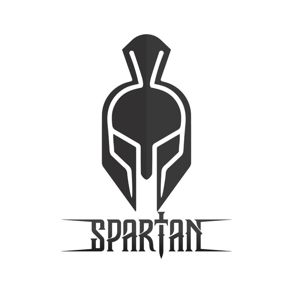 spartan and gladiator helmet logo icon designs vector
