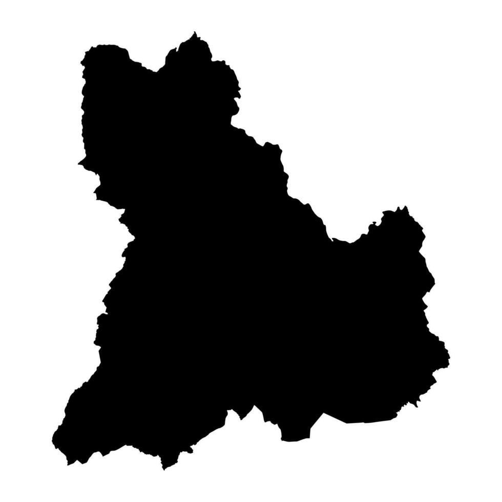 Brecknockshire map, district of Wales. Vector illustration.
